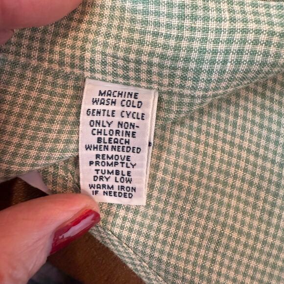 Ralph Lauren Linen Button Down Shirt XL Green | Purple Pony Coastal Grandpa - Picture 7 of 9